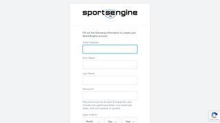 Create an Account - SportsEngine