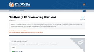 NGLSync (K12 Provisioning Services) | IMS Global Learning ...