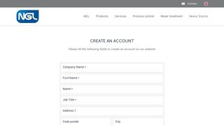 Create an Account - NGL