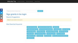 Ngo grants in bo login Search - InfoLinks.Top