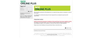 NGS OnlinePlus - SuperChoice