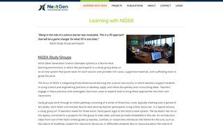 NGSX :: Learning with NGSX