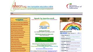NHEON : NH Educators Online : Index
