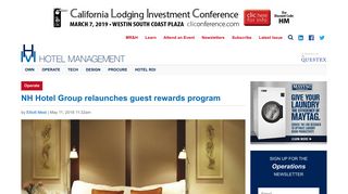 NH Hotel Group relaunches guest rewards program | Hotel Management