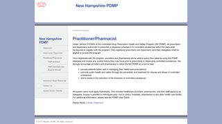 Practitioner/Pharmacist - New Hampshire PDMP