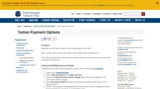 Tuition Payment Options - NHCC.edu