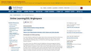 Online Learning/D2L Brightspace - NHCC.edu
