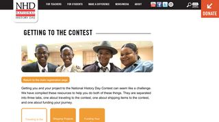 Getting to the Contest | National History Day | NHD