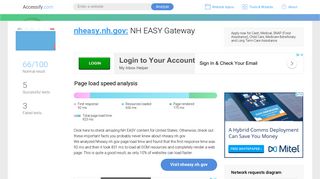 Access nheasy.nh.gov. NH EASY Gateway