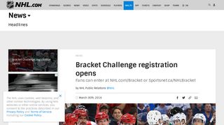 Bracket Challenge registration opens - NHL.com