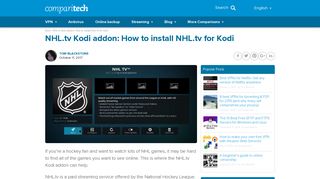NHL.tv Kodi addon: How to install NHL.tv for Kodi - Comparitech