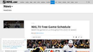 NHL.TV Free Game Schedule - NHL.com