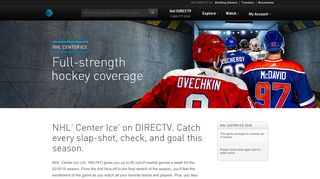 NHL CENTER ICE | Watch NHL Games | DIRECTV Official Site