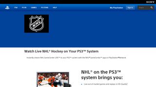 NHL App on PlayStation | PlayStation Network Entertainment