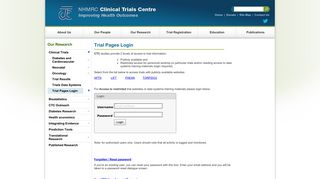 NHMRC CTC - Trial Pages Login