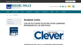 Student Links - Niguel Hills Middle School - School Loop