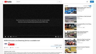 NHRA All Access Live Streaming Service is available now! - YouTube