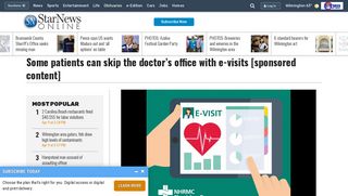 Some patients can skip the doctor's office with e-visits [sponsored ...