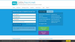 HSCRecruit.com - The official website for Health and Social Care Jobs ...
