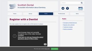Register with a Dentist | Scottish Dental