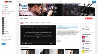 NHS Digital - YouTube