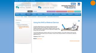 Using the NHS e-Referral Service | Derby Teaching Hospitals NHS ...