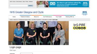 NHSGGC : Login page - NHS Greater Glasgow and Clyde