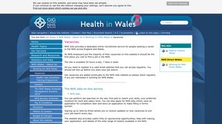 NHS Wales| Vacancies