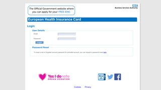 official site - European Health Insurance Card