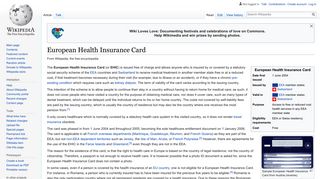European Health Insurance Card - Wikipedia