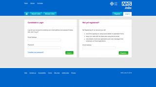 NHS Jobs - Candidate's Login