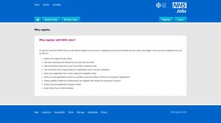 NHS Jobs - Why register