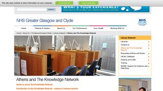NHSGGC : Athens and The Knowledge Network - NHS Greater ...