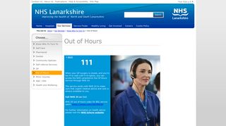 Out of Hours - NHS Lanarkshire