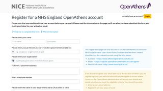 OpenAthens | Registration