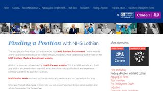 Vacancies - NHS Lothian - NHS Scotland