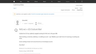 NHS.net + iOS Outlook Mail - Apple Community