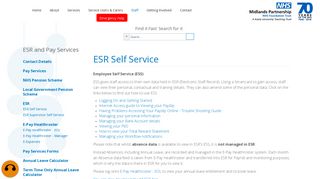 ESR Self Service