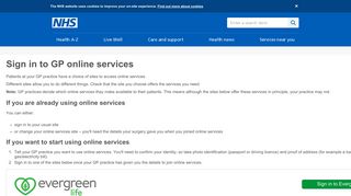 Sign in to GP online services - NHS