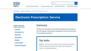 Electronic Prescription Service - NHS Digital