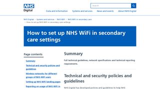How to set up NHS WiFi in secondary care settings - NHS Digital