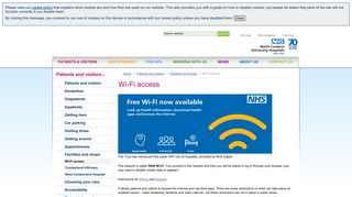 Wi-Fi access - North Cumbria University Hospitals NHS Trust