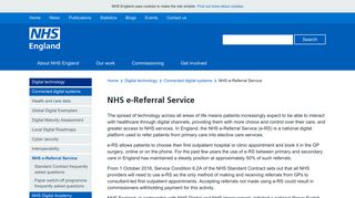 NHS England » NHS e-Referral Service