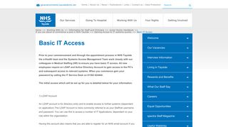 Basic IT Access - NHS Tayside