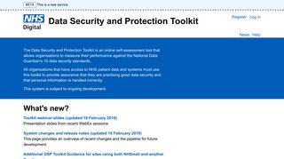 Data Security and Protection Toolkit