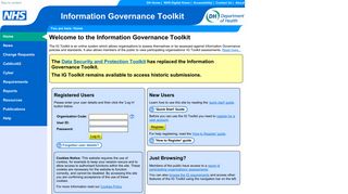 Information Governance Toolkit - NHS Digital