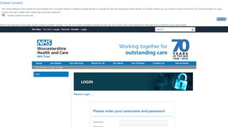 Login - Worcestershire Health and Care NHS Trust