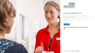 Sign In - Oxford Health NHS Foundation Trust