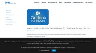 Webmail And Mobile Email Move To DHUhealthcare.nhs.uk - DHU ...