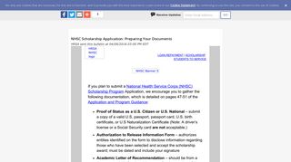 NHSC Scholarship Application: Preparing Your Documents